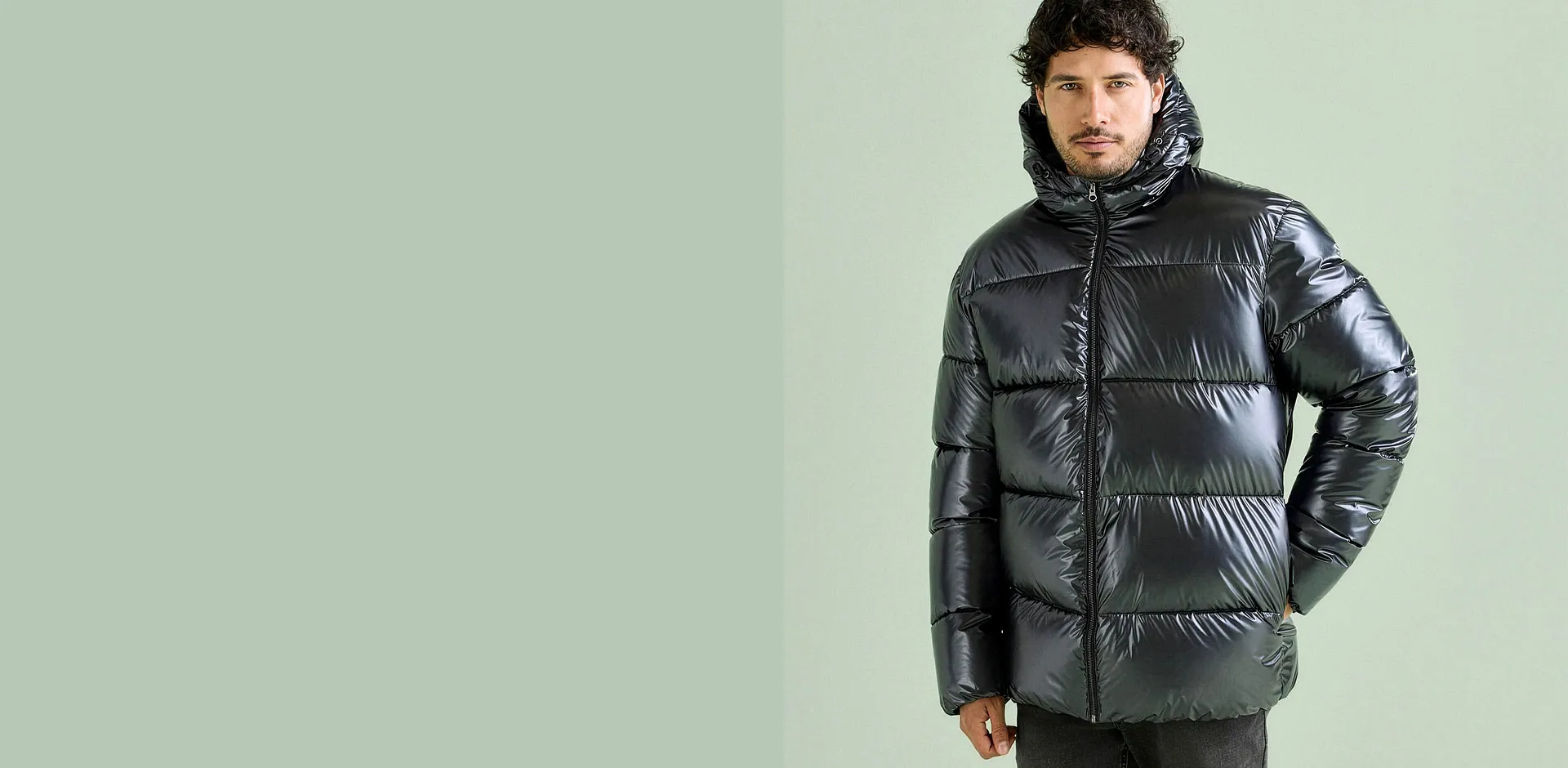 Uomo - Giacca imbottita regular fit - Antracite