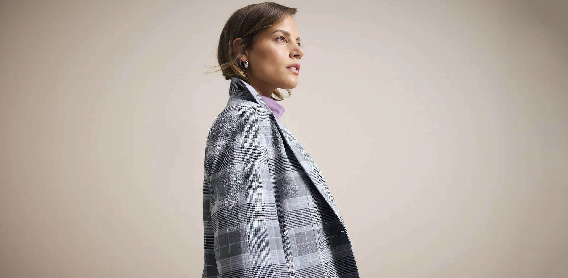 Di tendenza - Blazer oversize - Nero a quadri