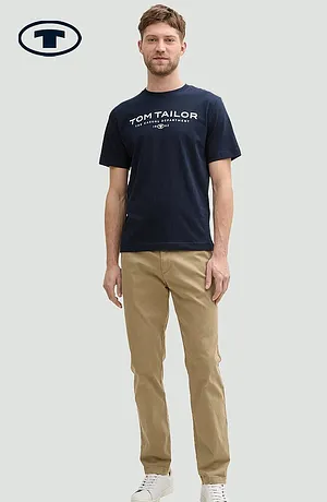 Uomo - T-shirt Tom Tailor - Blu scuro con stampa
