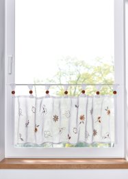 Tenda a vetro con ricamo floreale, bpc living bonprix collection