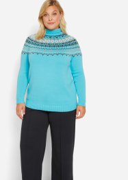 Maglione norvegese a collo alto, bpc bonprix collection