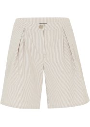 Shorts in seersucker a righe con cinta comoda regolabile, bpc bonprix collection