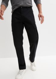 Pantaloni funzionali idrorepellenti in twill elasticizzato con tasche cargo, straight, bpc bonprix collection