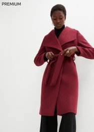 Cappotto in misto lana con cintura da annodare, bonprix PREMIUM