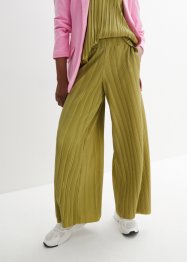Pantaloni a vita alta in jersey strutturato, bpc bonprix collection