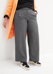 Pantaloni a palazzo con pinces, vita alta regolabile e cinta comoda, bpc bonprix collection