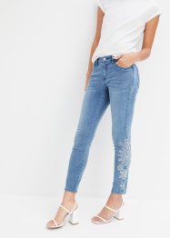 Jeans skinny con ricami traforati, BODYFLIRT