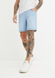Bermuda di jeans con elastico in vita, regular fit, John Baner JEANSWEAR