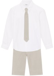 Camicia, pantaloni corti, cravatta (set 3 pezzi), bpc bonprix collection
