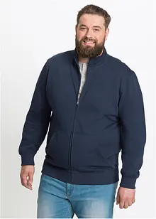 Felpa con zip a collo dritto, bonprix Felpa con zip a collo dritto, bonprix