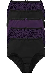 Slip a vita alta (pacco da 5), bonprix Slip a vita alta (pacco da 5), bonprix