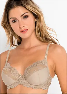 Reggiseno con ferretto e pizzo delicato (pacco da 3), bonprix Reggiseno con ferretto e pizzo delicato (pacco da 3), bonprix