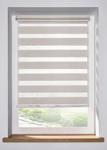 Tenda a rullo doppia effetto lino senza cordicella, bonprix Tenda a rullo doppia effetto lino senza cordicella, bonprix