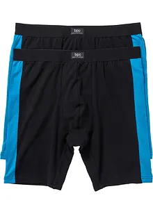 Boxer aderenti lunghi con cotone (pacco da 2), bonprix Boxer aderenti lunghi con cotone (pacco da 2), bonprix