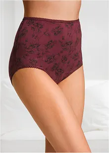 Slip a vita alta con cotone biologico (pacco da 4), bonprix Slip a vita alta con cotone biologico (pacco da 4), bonprix