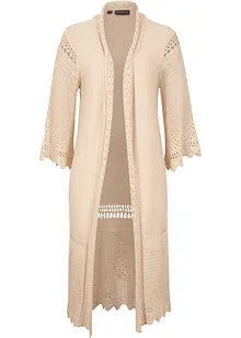 Cardigan lungo traforato, bonprix Cardigan lungo traforato, bonprix