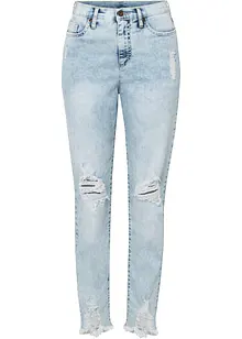 Mom jeans con effetto sdrucito, bonprix Mom jeans con effetto sdrucito, bonprix