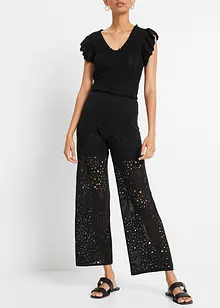 Pantaloni in maglia con elastico in vita, bonprix Pantaloni in maglia con elastico in vita, bonprix