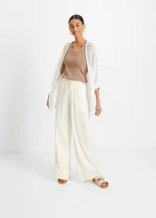 Cardigan lungo con motivo traforato, bonprix Cardigan lungo con motivo traforato, bonprix