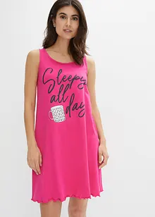 Camicia da notte corta in puro cotone biologico, bonprix Camicia da notte corta in puro cotone biologico, bonprix