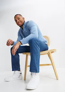 Maglione con zip e cotone riciclato, bonprix Maglione con zip e cotone riciclato, bonprix