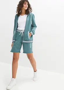 Felpa con zip e cappuccio in puro cotone biologico, bonprix Felpa con zip e cappuccio in puro cotone biologico, bonprix