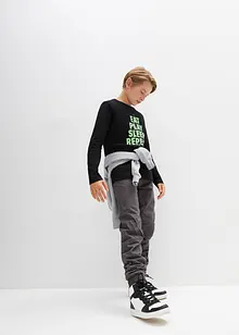 Jeans termici con elastico in vita e fodera in jersey, regular fit, bonprix Jeans termici con elastico in vita e fodera in jersey, regular fit, bonprix