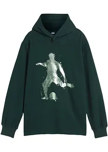 Felpa con cappuccio in misto cotone morbido, bonprix Felpa con cappuccio in misto cotone morbido, bonprix