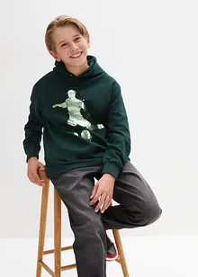 Felpa con cappuccio in misto cotone morbido, bonprix Felpa con cappuccio in misto cotone morbido, bonprix