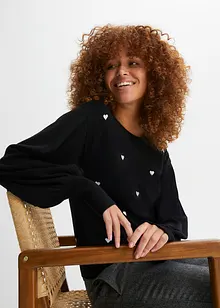 Maglione in filato fine di misto viscosa, bonprix Maglione in filato fine di misto viscosa, bonprix