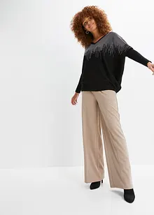 Maglione in filato fine con strass, bonprix Maglione in filato fine con strass, bonprix