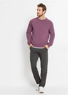 Pantaloni da jogging con interno garzato e morbido e orlo dritto, bonprix Pantaloni da jogging con interno garzato e morbido e orlo dritto, bonprix