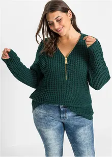 Maglione con cerniera, bonprix Maglione con cerniera, bonprix