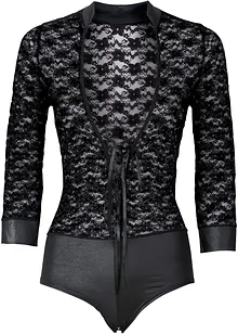 Body ouvert in pizzo a manica lunga, bonprix Body ouvert in pizzo a manica lunga, bonprix