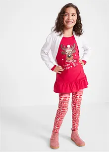 Maglia a maniche lunghe e leggings in puro cotone biologico (set 2 pezzi), bonprix Maglia a maniche lunghe e leggings in puro cotone biologico (set 2 pezzi), bonprix
