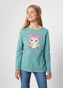 Maglia a maniche lunghe in puro cotone (pacco da 2), bonprix Maglia a maniche lunghe in puro cotone (pacco da 2), bonprix