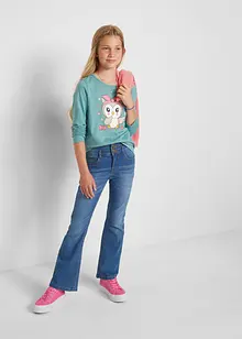 Maglia a maniche lunghe in puro cotone (pacco da 2), bonprix Maglia a maniche lunghe in puro cotone (pacco da 2), bonprix