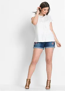 Shorts di jeans con ricamo, bonprix Shorts di jeans con ricamo, bonprix
