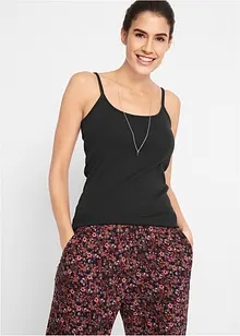 Top con spalline sottili in puro cotone (pacco da 3), bonprix Top con spalline sottili in puro cotone (pacco da 3), bonprix