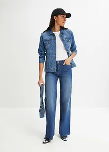 Giacca di jeans elasticizzata basic, bonprix Giacca di jeans elasticizzata basic, bonprix
