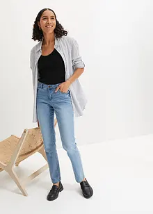 Jeans elasticizzati straight,  vita media, bonprix Jeans elasticizzati straight,  vita media, bonprix