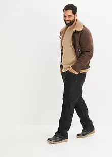 Giacca in similpelle con fodera teddy, bonprix Giacca in similpelle con fodera teddy, bonprix