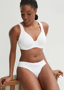 Reggiseno t-shirt con ferretto ed effetto lucido (pacco da 2), bonprix Reggiseno t-shirt con ferretto ed effetto lucido (pacco da 2), bonprix