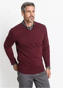 Maglione in filato fine con scollo a V, bonprix Maglione in filato fine con scollo a V, bonprix