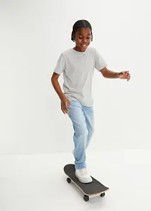 Jeans elasticizzati loose fit con vita regolabile, straight, bonprix Jeans elasticizzati loose fit con vita regolabile, straight, bonprix