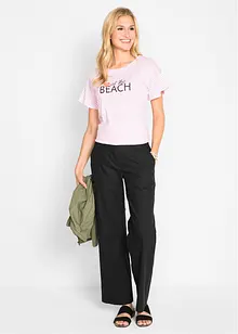 Pantaloni in tessuto misto lino e cotone, bonprix Pantaloni in tessuto misto lino e cotone, bonprix