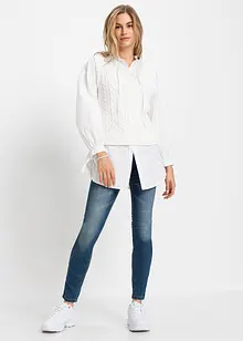 Jeans skinny cropped, vita media, bonprix Jeans skinny cropped, vita media, bonprix