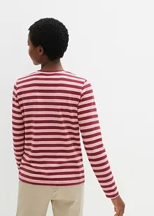 Maglia a maniche lunghe a righe con ricamo, bonprix Maglia a maniche lunghe a righe con ricamo, bonprix