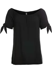 Maglia con spalle scoperte e laccetti alle maniche, bonprix Maglia con spalle scoperte e laccetti alle maniche, bonprix