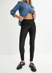 Leggings effetto jeans con cerniere, bonprix Leggings effetto jeans con cerniere, bonprix